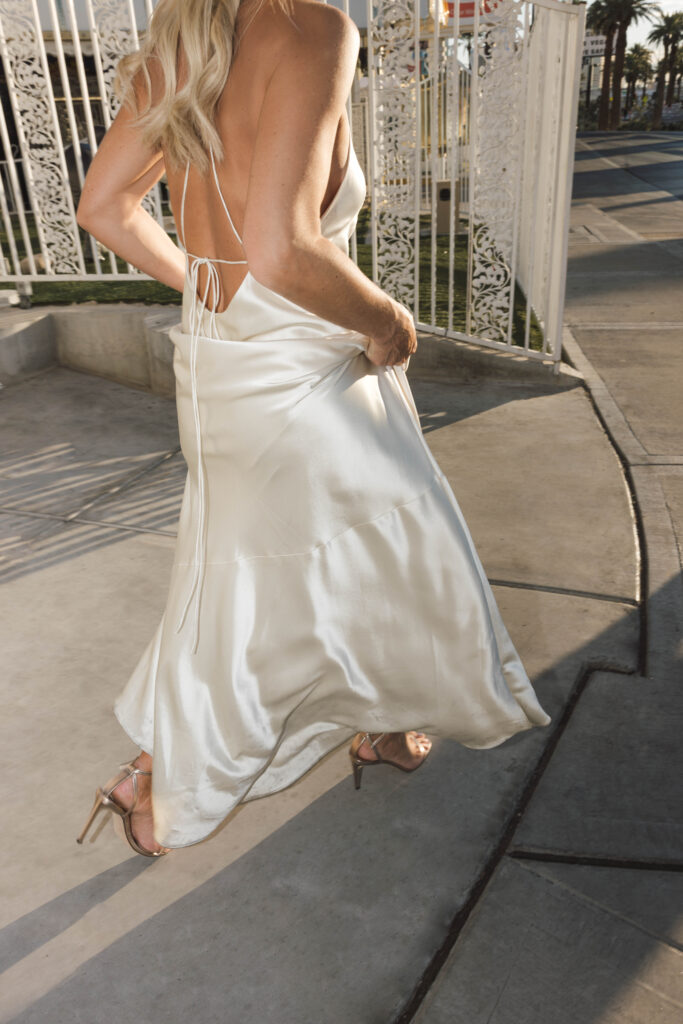 editorial bride in jimmy choo