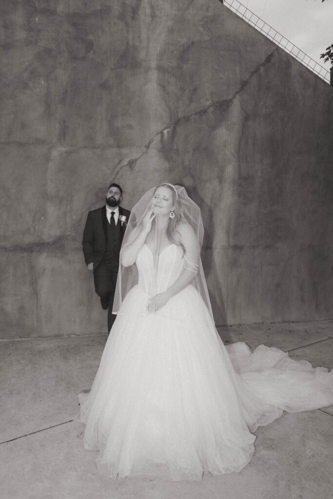 cinematic wedding photos with flash