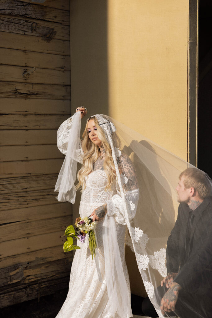 editorial bride and groom