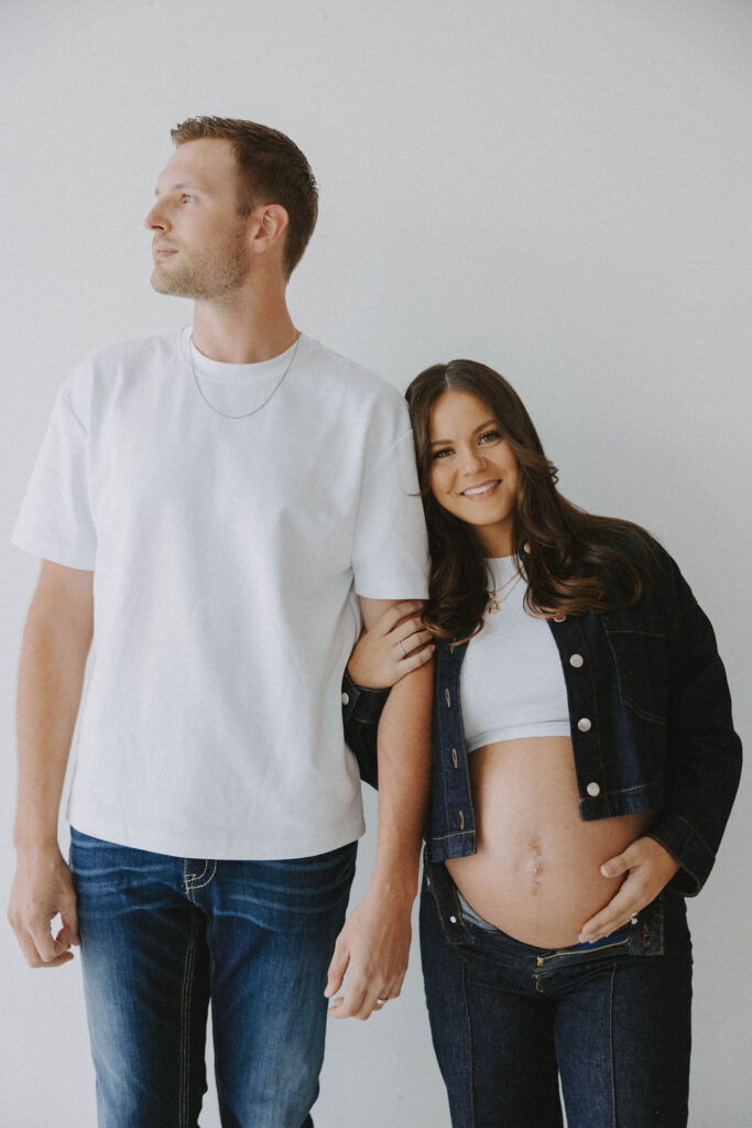 Seattle Studio Editorial Maternity Session