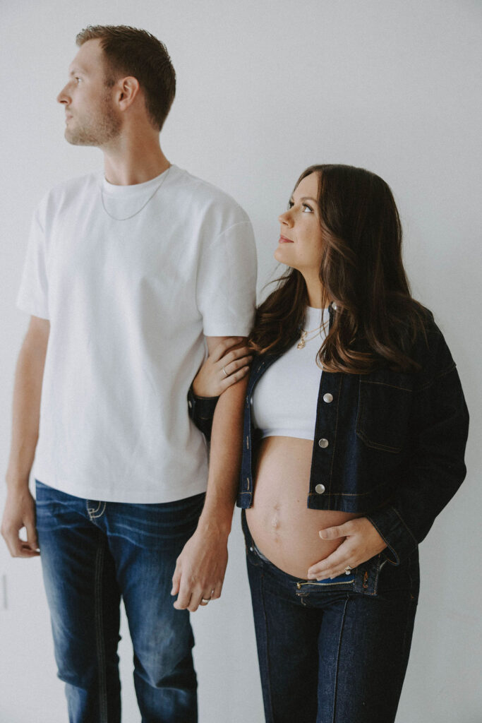 Seattle Studio Editorial Maternity Session