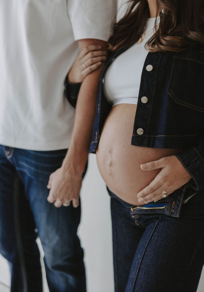 Seattle Studio Editorial Maternity Session