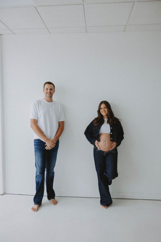 Seattle Studio Editorial Maternity Session