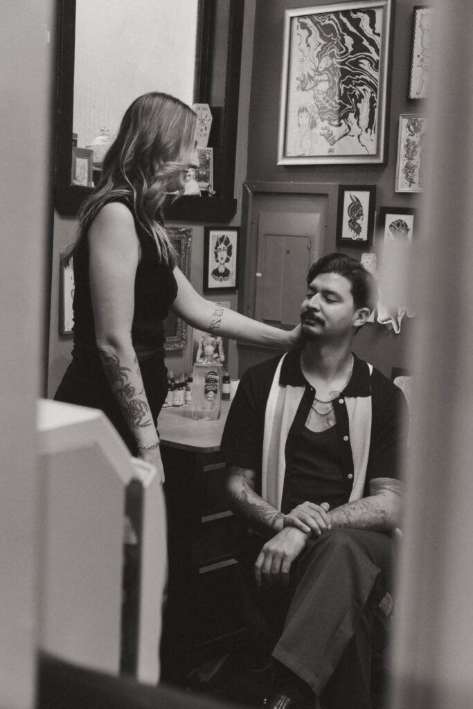 seattle tattooed couple